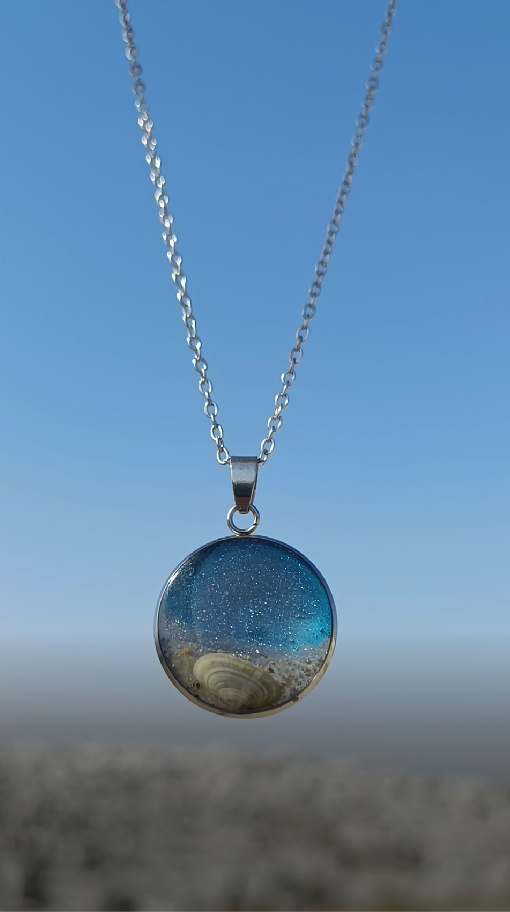 Mediterranean Seaheart Necklace